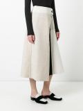 mid-rise A-line skirt