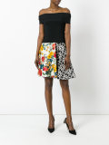 Gonna Geometrica Fiori skirt