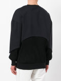 layered panel sweatshirt 