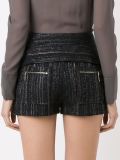 stripped knitted shorts