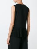 pleated hem tank top