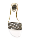 gold-tone detailing flat sandals