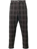 woven check trousers 