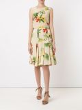midi floral A-line skirt