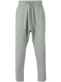 drop-crotch crop trousers