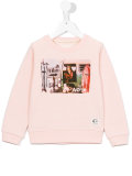 beach print sweatshirt