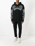 printed hooded sweatshirt