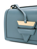 triangle lock cross body bag