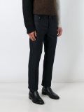 handkerchief back detail trousers