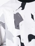 abstract print T-shirt