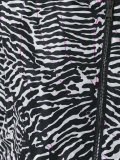 zebra pattern bomber jacket