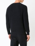 ribbed crew neck jumper