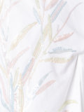 sequin floral pattern shirt