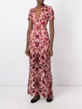 roses print long dress