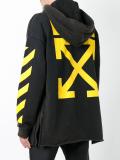 diagonal stripe hoodie