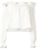 ruffled trim blouse