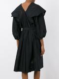 asymmetric V-neck dress