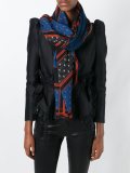 patchwork printed scarf