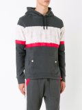 textured stripe hoodie