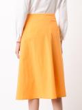 mid-length A-line skirt