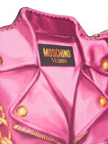 biker illusion print clutch bag