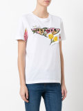 floral embroidered T-shirt