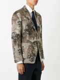 floral jacquard blazer