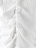 ruched poplin shirt