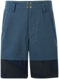 two tone jersey shorts