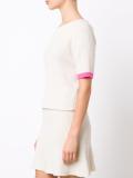 shortsleeved ribbed blouse