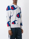 allover logo print sweatshirt