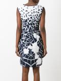 printed fitted dress