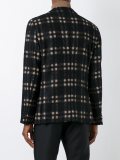 plaid single breasted blazer