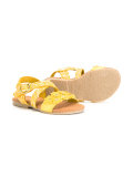 glitter crossover strap sandals