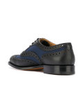 contrast panel lace-up shoes