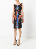 patterned fitted dress