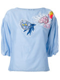 embroidered patches top