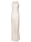 long halter-neck dress 