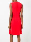 sleeveless flared dress