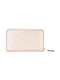 zip around metallic wallet