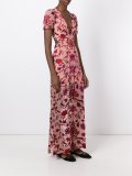 roses print long dress