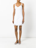 frayed seam denim dress