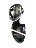 patent wedge sandals
