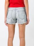 embroidered denim shorts