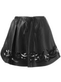 embroidered mini skirt