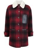 checked short coat 
