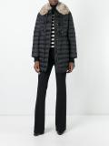 fur collar duffle coat 