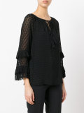 embroidered tasseled blouse