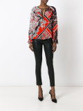 paisley patterned blouse