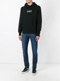 logo print hoodie